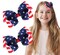 2 Pcs American Flag Hair Bow Clips – Patriotic Stars & Stripes Alligator Hairpins for Baby Girls, Kids & Women, 4th of July & Independence Day Hair Accessories